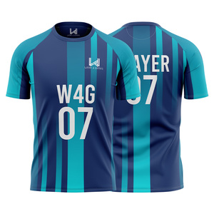 Porter pour les jeux Maillots de football pour hommes adultes personnalisés 100% Polyester Col en O Sublimation Transfert Imprimer Noms/numéros d'équipe personnalisés - Product Image 6