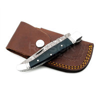 Couteau de chasse pliant en acier inoxydable de haute qualité belle poignée en os meilleure conception cuisine usage extérieur couteau pliant
