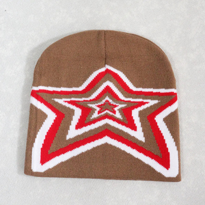 Unisex Y2K Jacquard Knit Beanie Hat Custom Logo Winter <b>Accessories</b> High Cotton Business Scene Pattern Men Women <b>Beach</b> Travel - Product Image 6