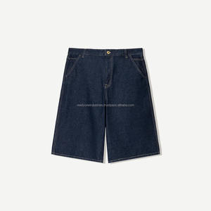 กางเกงยีนส์ขาสั้นเอวกลางสไตล์อเมริกันเรโทรลำลองสำหรับผู้ชาย พิมพ์โลโก้ตามสั่ง ปี 2025 ผ้าฝ้าย 100% แห้งเร็ว - Product Image 5