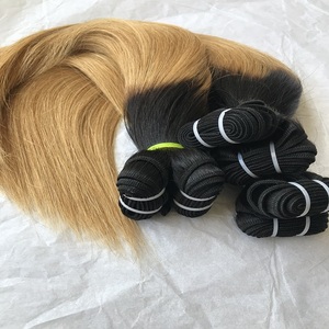 Vente en gros d'extensions de cheveux ombrés cheveux vierges brésiliens raides 1B/30 cuticule alignée couleur tissage de cheveux humains paquet d'extension - Product Image 5