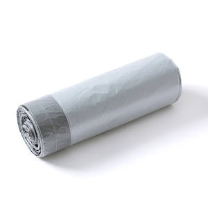 Available samples tall kitchen 30 gallon drawstring <b>trash</b> <b>bag</b> overlap on roll with customized packaging boxes - Product Image 2