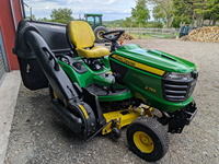Tractor cortacésped diésel John Deere X794 con dirección en las 4 ruedas y sistema de recogida de césped de 3 bolsas Power Flow