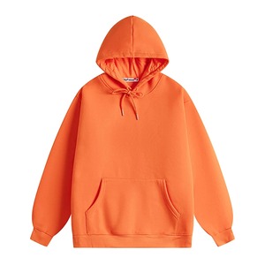 เสื้อสเวตเตอร์ถักมีฮู้ดสไตล์เกาหลีสำหรับผู้ชายเสื้อกันหนาวแบบสวมหัวทรงโอเวอร์ไซส์ลำลองให้ความอบอุ่นมีสไตล์สีทึบ - Product Image 4