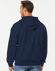 Sudaderas Casuales de Invierno para Hombre, Color Sólido, 100% Algodón, Felpa, Corte Regular, Secado Rápido, Ecológicas - Product Image 2