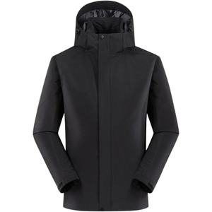 Veste d'hiver imperméable à capuche avec fermeture éclair Gore-Tex WindStopper 10 000 mm respirante pour la randonnée et le camping - Product Image 1