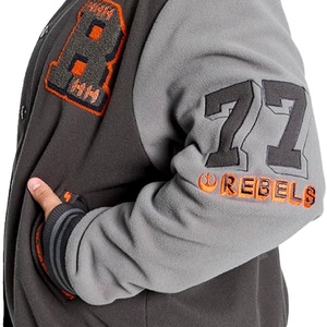 Chaqueta de invierno de estilo universitario de Rebel Alliance Varsity para hombre, ropa de abrigo coleccionable con logotipo bordado - Product Image 2