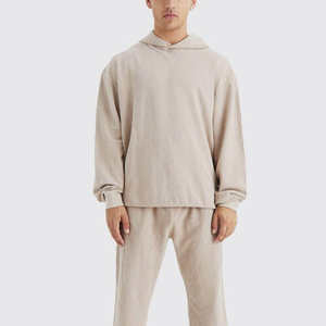 Survêtement de luxe personnalisé en coton pour homme, coupe-vent, séchage rapide, délavage acide, design uni, personnalisable, éco-responsable - Product Image 1