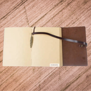 Feather Closure Premium Leather Journal Handmade Sketchbook Bound Journal Drawing Travel Journal <b>Customized</b> Logo <b>Diary</b> - Product Image 6