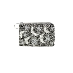 Porte-monnaie perlé fait à la main écologique en Inde Matériaux durables avec broderie imprimée à fermeture à glissière - Product Image 2