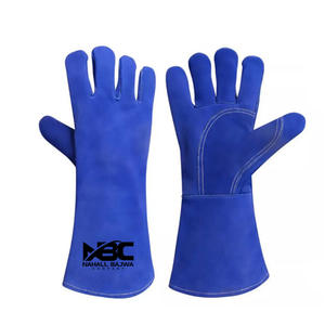 Gants de soudage Tig en cuir de vache de qualité supérieure, gants de soudage Tig de sécurité résistants au feu. - Product Image 1