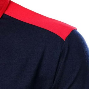 Camisa Casual de Manga Corta para Hombre, Diseño Moderno, Estampada, de Color Sólido con Paneles en Contraste, Estilo Urbano, 100% Algodón Transpirable - Product Image 2