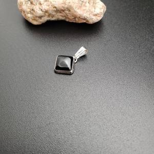 Joyería de piedras preciosas de ónix negro para mujer, colgante de estilo bohemio plateado, joyería de plata de ley 925, colgante hecho a mano de tendencia, Regalo para mamá - Product Image 3