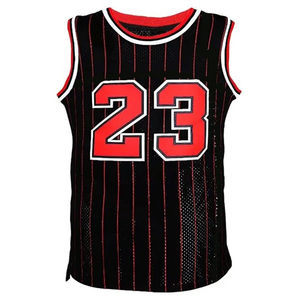 Men's Classic <b>Basketball</b> Jersey 90s Sports Jersey Embroidered Design 23 Number Breathable Plus Size Printed Shirt OEM Service - Product Image 2