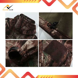 Ensemble veste de chasse à capuche imperméable, respirante et coupe-vent pour homme et pantalon en toile - Product Image 2