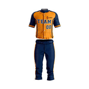 Fabricación de fábrica Ropa deportiva Uniforme de béisbol de alta calidad de color personalizado para adultos - Product Image 1