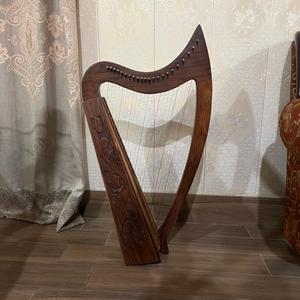 ฮาร์ปไอริชไม้แอช 24 สาย ฮาร์ปเซลติกพร้อมคันโยกปรับเสียงแบบกึ่งโทน คีย์ปรับเสียง กระเป๋าใส่ และสายสำรอง - Product Image 3