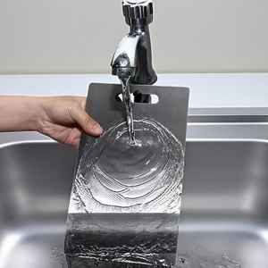 Tabla de cortar de acero inoxidable, duradera, ligera, apta para lavavajillas, 4mm de espesor, tabla de preparación de cocina personalizada - Product Image 2