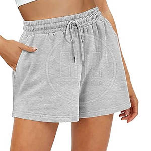 กางเกงเรียกเหงื่อสำหรับผู้หญิงกางเกงผ้าฝ้าย/โพลีเอสเตอร์เอวยางยืดแบบธรรมดาระบายอากาศได้ดีแห้งเร็วสำหรับผู้ใหญ่ - Product Image 1