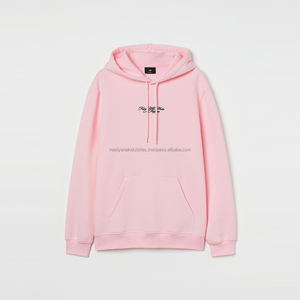 Pull à capuche en polyester/coton lourd de haute qualité, impression numérique de logo brodé, polaire vierge surdimensionnée personnalisée pour l'hiver - Product Image 2