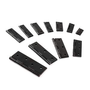 บานพับสแตนเลสสีดำทันสมัย บานพับประตูแบบปิดนุ่มนวล บานพับขนาดเล็ก บานพับประตูตู้ แบบสวิง  กระบวนการชุบไฟฟ้าและพ่นสี - Product Image 5