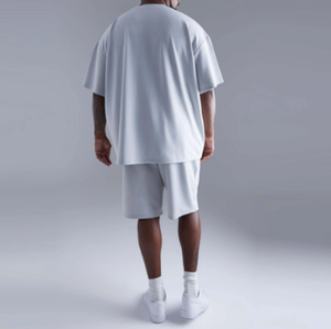 2024 OEM Custom Summer Wear Solid <b>Men</b> Printed Gym Wear Cotton <b>Short</b> Set <b>Mens</b> <b>T</b>-<b>shirt</b> <b>Shorts</b> Set - Product Image 5