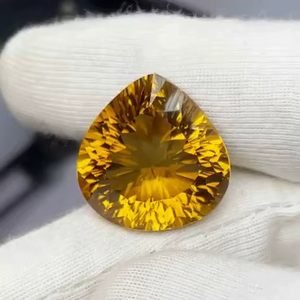 อัญมณีเลเซอร์ซิทรินธรรมชาติคุณภาพ AAA ที่สวยงามพร้อมด้วยความมันวาวที่ยอดเยี่ยมการผลิตและการขัดที่สมบูรณ์แบบในราคาที่ถูก - Product Image 2
