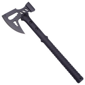 Hache en acier à haute teneur en carbone de qualité industrielle, manche en acier – Outil multifonctionnel tactique pour le camping, la coupe et le feu, longueur totale 400 mm - Product Image 6