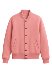 Veste Letterman pour hommes Premium Quality Casual Wear High Stander Fabric Fashion Clothing Solid Color Stylish Winter Outerwear - Product Image 3