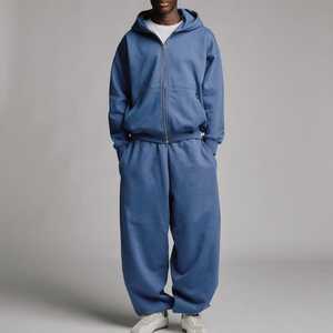 Fabricant de jeans, logo personnalisé, taille haute, ample, délavé à l'acide, vintage, pantalon en denim à jambes larges, jean baggy pour homme - Product Image 6