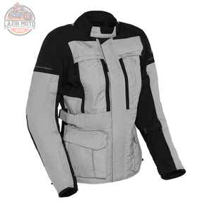 Best Women's Motorcycle Touring <b>Jacket</b> Cordura Textile Fabric Multi-Pocket Design Adjustable Fit Plus Size Option on Sale - Product Image 4