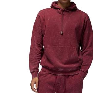 Sweat à capuche épais et lourd 360 g/m², coupe ample, lavage à l'acide, devant uni, en coton molletonné, sweat à capuche personnalisé, ample, surdimensionné, imprimé, lavage à l'acide - Product Image 1