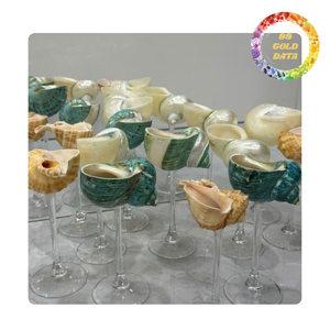 Unique Handmade Seashell <b>Glass</b> | Ocean Bar Accessories & Home Decoration | Ready for gifting - Product Image 6