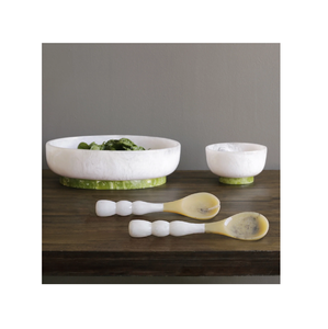 Juego de Cubiertos Modernos con Mango de Resina y Cuerno Blanco, Apto para Uso Doméstico y Fiestas, Hecho en India - Product Image 1