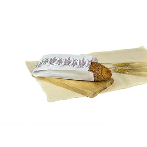 Sacs alimentaires imprimés Espigas blancs 5x24cm, papier professionnel, 1000 pièces, B2B - Product Image 1