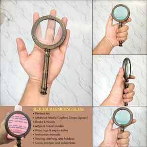 Loupe Antique Henry London en Laiton Style Marin Vintage avec Étui en Cuir Différentes Tailles - Product Image 6