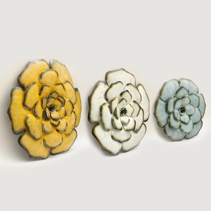 Panel de Arte de pared de Metal de hierro hecho a mano con flores rosas inspiradas en Art Deco Panel decorativo interior para el hogar colgante funcional - Product Image 2