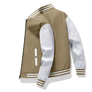 Vente en gros de veste universitaire à manches en cuir avec logo personnalisé en matériau authentique pour hommes veste universitaire de haute qualité à bas prix pour hommes nouveau - Product Image 2