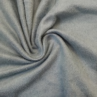 100% Poliester Kain Suede Wol Kaca Buram Bernapas Ramah Lingkungan Ringan Rajutan Bahan Suede Imitasi Polos Ganda