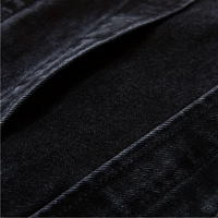 Veste en jean slim brodée sur mesure pour homme, coupe-vent, patchwork, décontractée, en coton/polyester, vente en gros, OEM, haute qualité