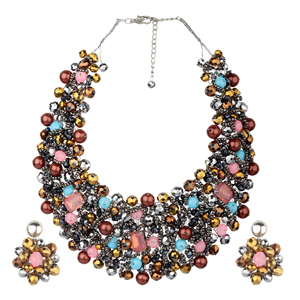 สร้อยคอลูกปัดแก้วสไตล์ที่ดีที่สุดคุณภาพสูงสร้อยคอชาติพันธุ์โบราณสำหรับผู้หญิงสร้อยคอลูกปัดแบบโบฮีเมียนทำด้วยมือ - Product Image 6