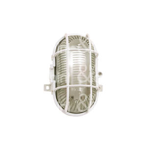 LÁMPARA DE TECHO OVAL Toma de plástico y vidrio E27 Potencia 60W Fuente de alimentación 220V AC Grado de protección IP44 - Product Image 1