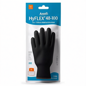 ถุงมืออเนกประสงค์ ANSELL HyFlex 48-101 ไซส์ 8 สีดำ มาตรฐาน EN 388 ประเภทอุปกรณ์ป้องกันภัยส่วนบุคคล (PPE) หมวดที่ 2 บรรจุ 12 ชิ้น - Product Image 3