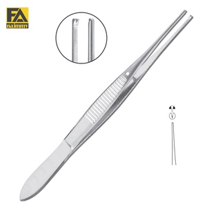 Pinces chirurgicales droites 2026 à 1x2 dents, manuelles, en acier inoxydable, instrument de chirurgie générale, Classe I, certifiées CE - Product Image 1