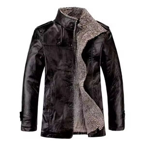 Veste en cuir pour homme de haute qualité, respirante, pour l'hiver, à manches longues, décontractée, tendance, vêtements d'extérieur, logo personnalisé, OEM, vente en gros - Product Image 4