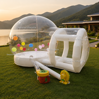 Château gonflable en PVC avec dôme transparent et sol souple pour les fêtes et événements en plein air pour enfants