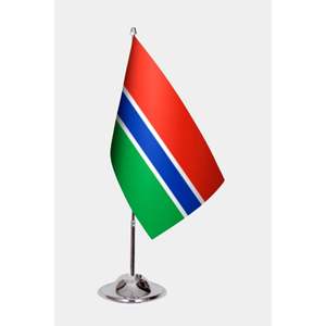 Drapeaux de bureau de la Gambie imprimés numériquement, variés, en nylon, vinyle, soie, aluminium, pour usage automobile, assurance, éducation, agences de voyage - Product Image 1