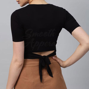 T-shirts courts pour femmes, style tendance, décontracté, mode estivale, tenue moderne, look street style - Product Image 3