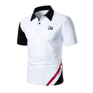 Chemises à manches courtes en coton 100% respirant et confortable de haute qualité pour hommes, à motif uni, tricotées, de marque privée, taille oversize - Product Image 3