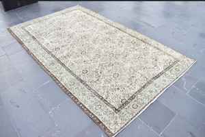 ชุดพรมปูพื้นขนแกะทำมือสไตล์วินเทจของตุรกีคอลเลกชั่นที่มีเอกลักษณ์ในรูปแบบนามธรรม - Product Image 4